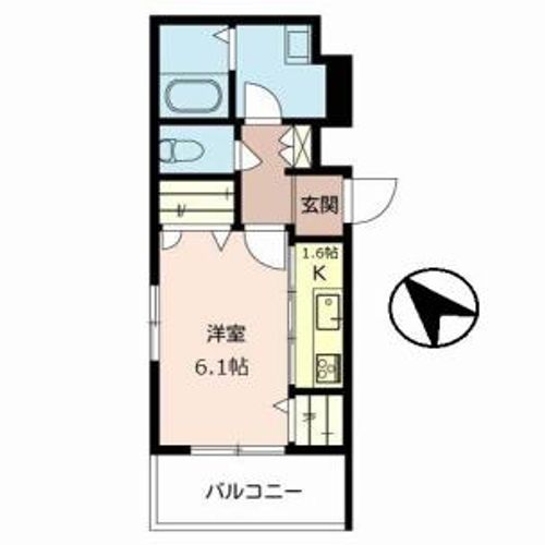 シャーメゾン東岸和田201の間取り