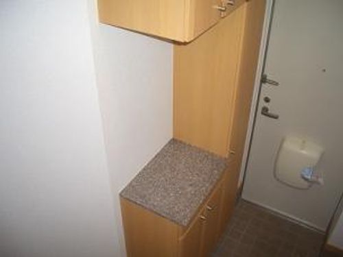 みやびA棟202の玄関