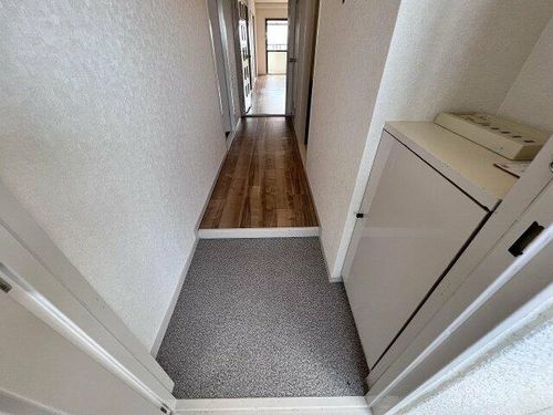 土師ハイツの玄関