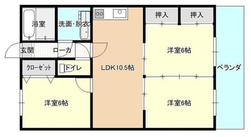 マーサーハイツ202の間取り