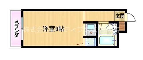 大阪府大阪市都島区都島北通2丁目(マンション)の賃貸物件の間取り