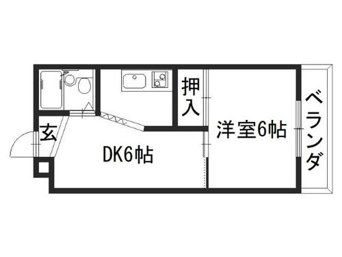 ムーンヒルズ蘭2-Aの間取り