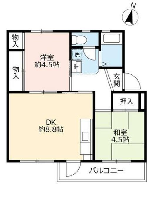 UR東豊中第二1090407の間取り