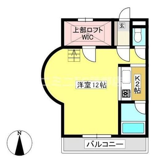 セザンヌ三谷206の間取り