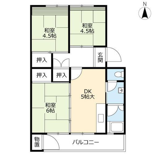 UR志徳0130504の間取り