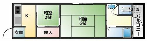 第1田中ハイツの間取り