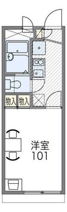レオパレスレイクさやまの間取り
