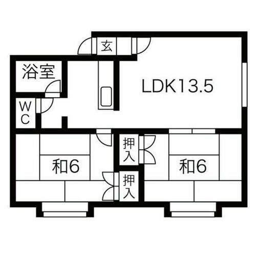 プラザイン川沿の間取り