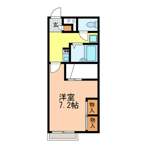 スタンドアップ錦町208の間取り