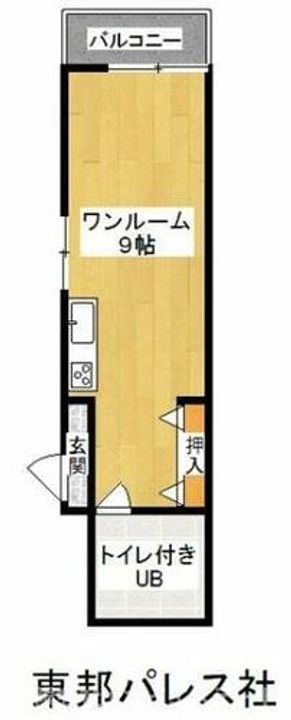 東邦パレス社301の間取り