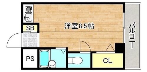 大阪府大阪市生野区小路東1丁目(マンション)の賃貸物件の間取り
