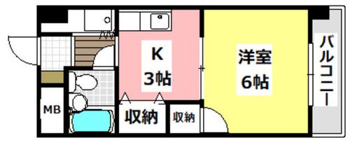 フローレンス小野原206の間取り