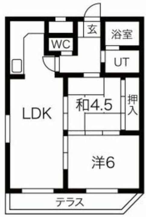 プレアール南亀井Ⅱの間取り