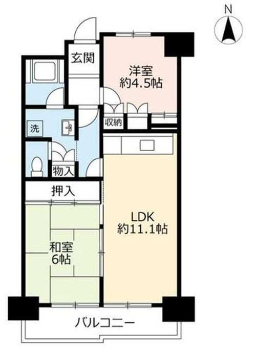 UR玉串西0050808の間取り