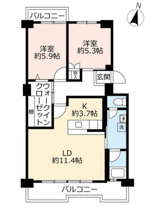 UR千代が丘1040505の間取り