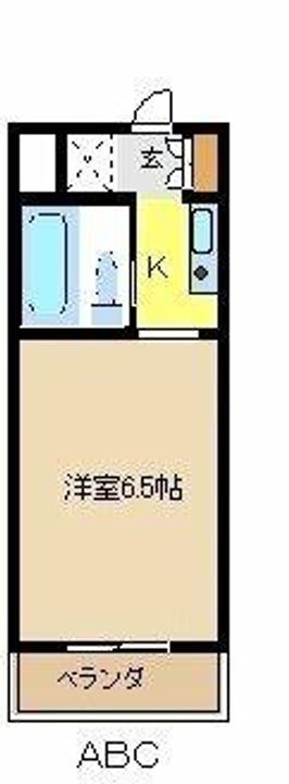 エスカーラ植田1Bの間取り