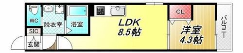 badge tomoi Est Ⅱの間取り