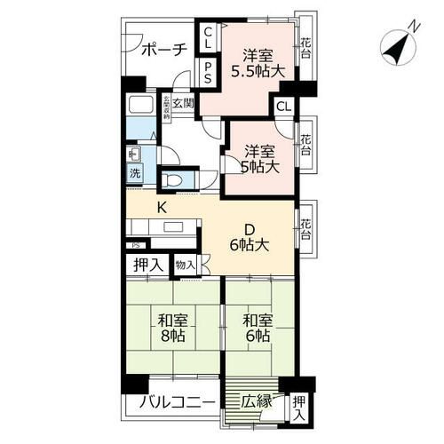 URアーベイン大手町0031101の間取り