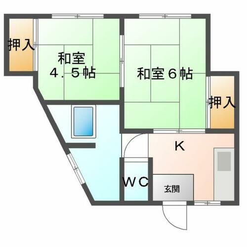 コーポ豊の間取り