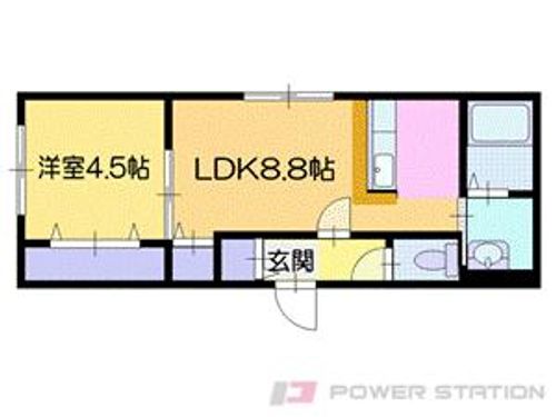 プリオール恵庭の間取り