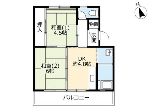 UR西大和星和台0100310の間取り