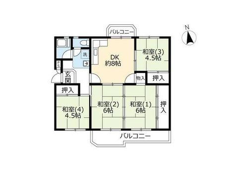 UR泉南尾崎0100401の間取り