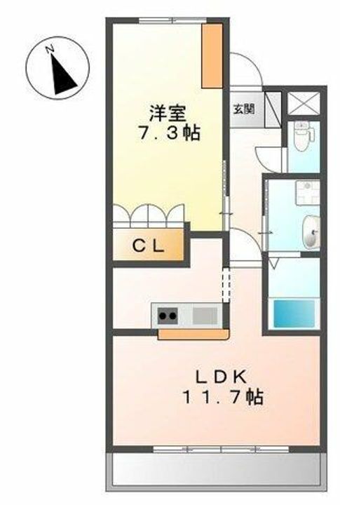 めぞん桜207の間取り