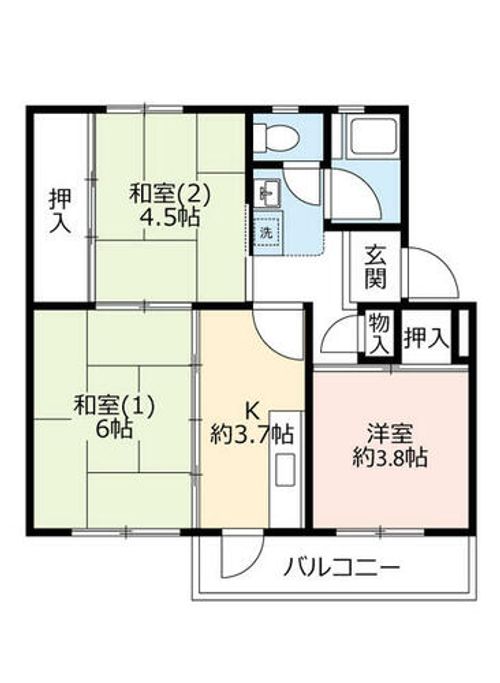 UR逆瀬川0180407の間取り