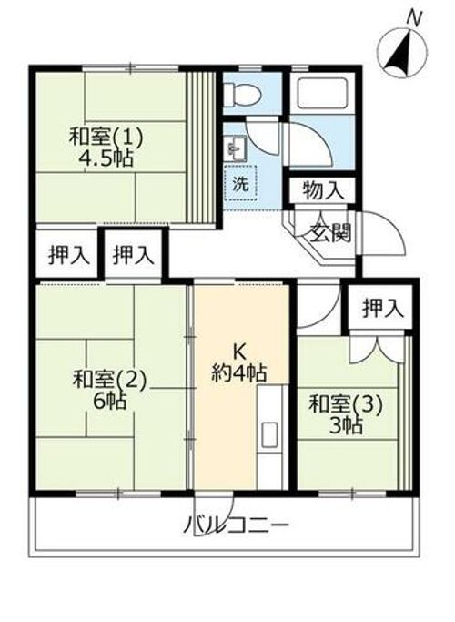 UR男山C130504の間取り
