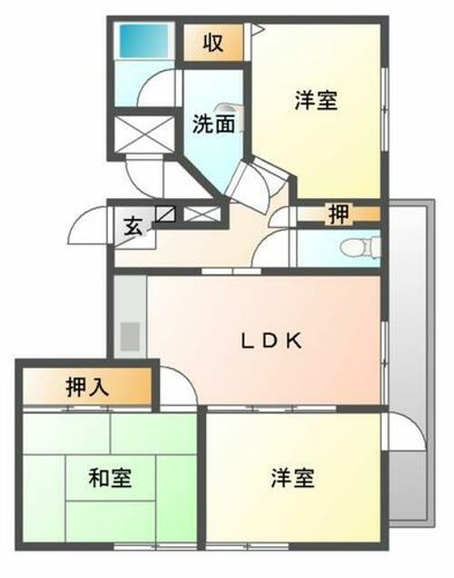菊池ビル501の間取り