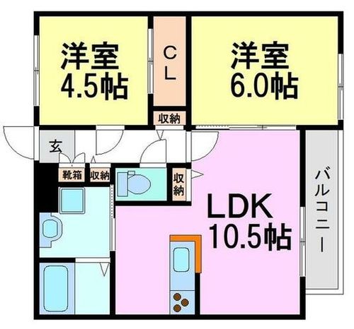 グランコート塚口の間取り