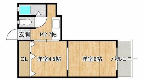 兵庫県尼崎市椎堂1丁目(マンション)の賃貸物件の間取り