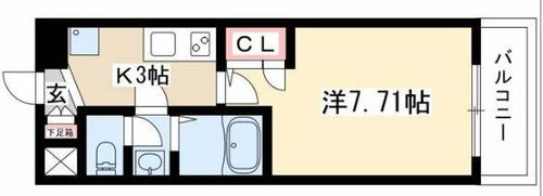 アルフィーレ新栄0502の間取り