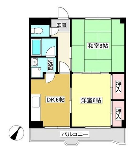 メゾン丸山203の間取り