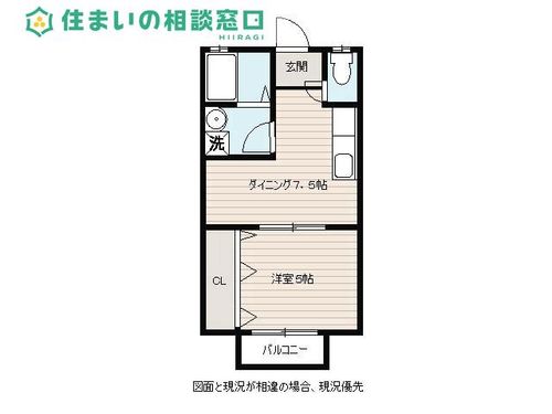 愛知県額田郡幸田町大字芦谷字毛倉(アパート)の賃貸物件の間取り