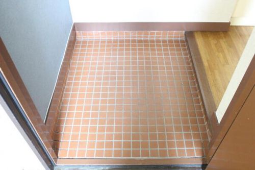 上の原ハイツ303の玄関