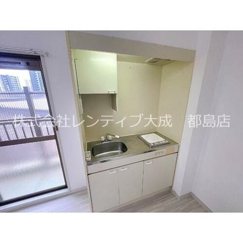 大阪府大阪市旭区高殿3丁目(マンション)の賃貸物件のキッチン