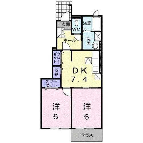 エヴァーアトラス102の間取り