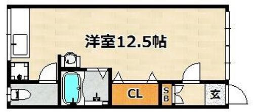 真砂苑303の間取り