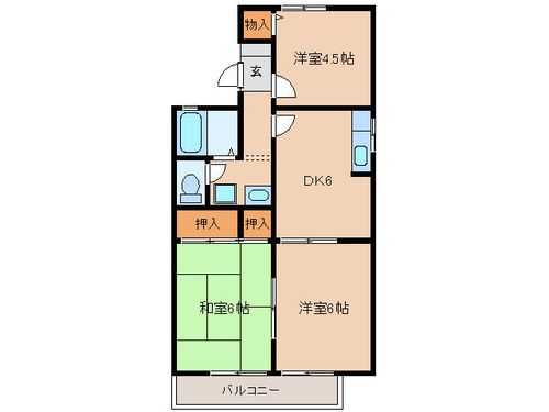 エヴァーグリーンの間取り