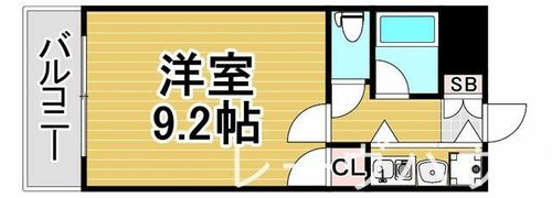 福岡県福岡市中央区荒戸2丁目(マンション)の賃貸物件の間取り