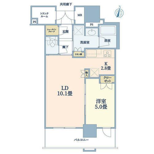 ブランズタワー梅田Northの間取り