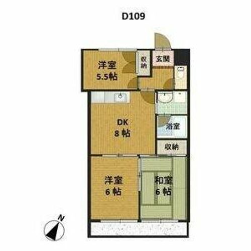 メゾン千咲D309の間取り