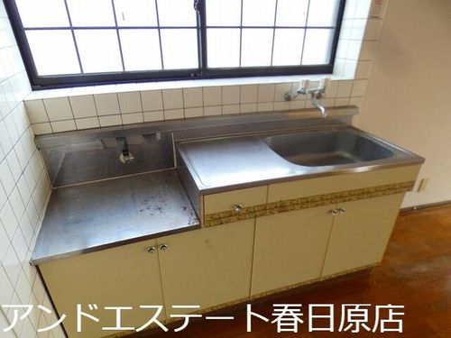 福岡県春日市白水ヶ丘3丁目(アパート)の賃貸物件のキッチン