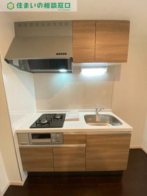 愛知県岡崎市柱町字東荒子(マンション)の賃貸物件のキッチン