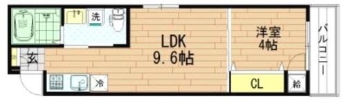 F maison LORE Ⅰ番館(エフメゾンロアⅠ番館)の間取り