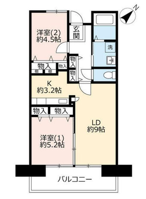 URアーベイン東三国0180602の間取り