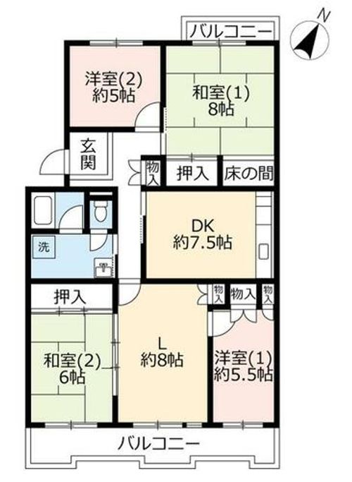 UR藤沢台第三3220305の間取り