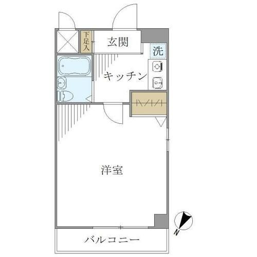 兵庫県神戸市兵庫区塚本通6丁目(マンション)の賃貸物件の間取り