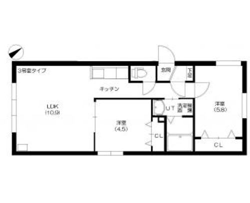 プラティーク札幌2303の間取り